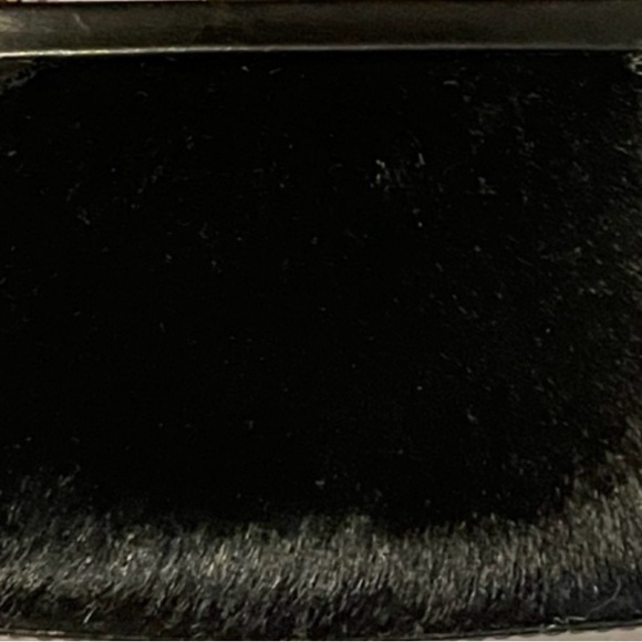 GUCCI VINTAGE COLLECTIBLE MINI BLACK CALF HAIR & LEATHER PURSE - Picture 15 of 16